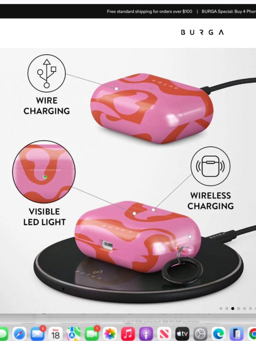 BURGA Ride The Wave AirPods Pro Case - New in Box - Picture 6 of 6